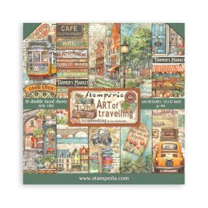 Art of Travelling 12x12 Inch Paper Pack - STAMPERIA